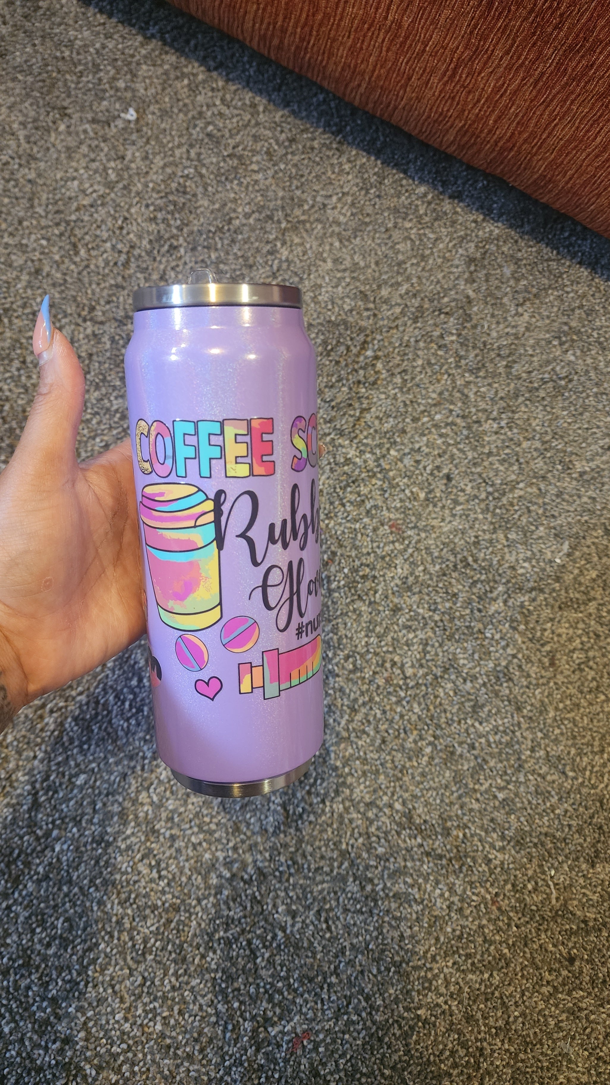 Purple Nurse Can Tumbler